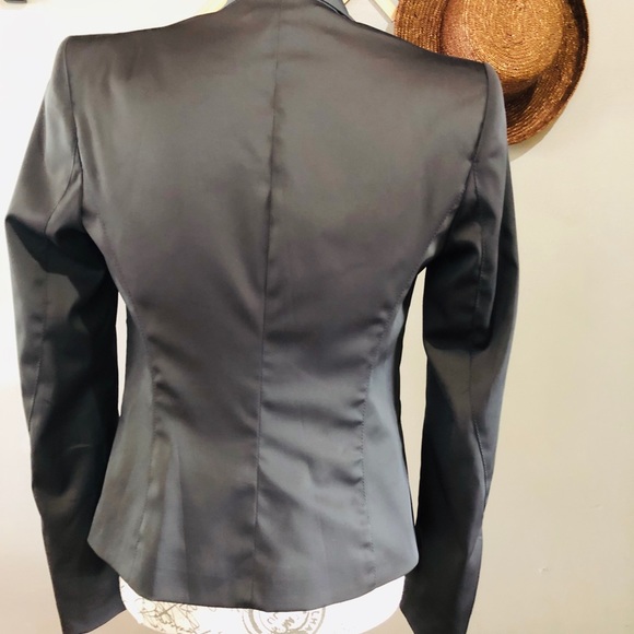 Anthropologie Maeva Grey charcoal blazer - Picture 3 of 8